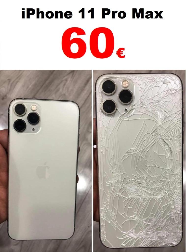 Châssis Arrière IPhone 11 Pro Argent Semi-complet Avec Vitre - Neuf Sous Blister
