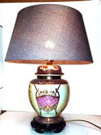 Mooi Chinese keramieken dekselvaas als tafellamp, Huis en Inrichting, Lampen | Tafellampen, Minder dan 50 cm, Overige materialen