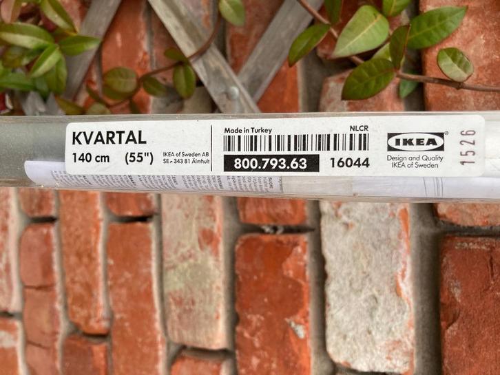 gordijnrail KVARTAL - IKEA 140 cm, Huis en Inrichting, Stoffering | Gordijnen en Lamellen, Nieuw, 100 tot 150 cm, Grijs, Ophalen