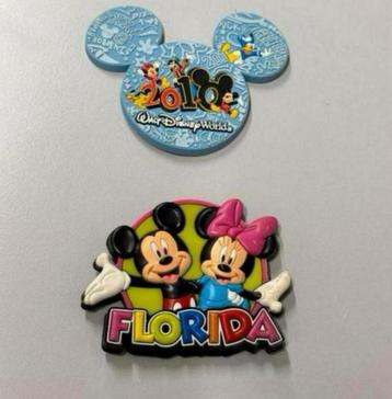 2 disney koelkast magneet 2010 walt disney world + florida beschikbaar voor biedingen