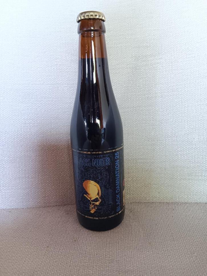struise brouwers - black damnation 25 - black nuts - 33 cl, Verzamelen, Biermerken, Nieuw, Flesje(s), Overige merken, Ophalen