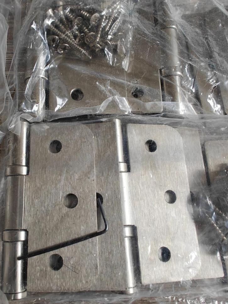 VIJF SETS van 3x THYS Bilscharnieren INOX, Huis en Inrichting, Overige Huis en Inrichting, Nieuw, Ophalen of Verzenden