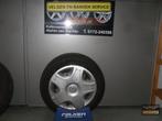Stalen velgen met winterbanden Toyota Aygo, Ophalen, 14 inch, Gebruikt, Banden en Velgen