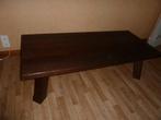 dikke vol houten salontafel, 100 à 150 cm, Moins de 50 cm, Comme neuf, Enlèvement