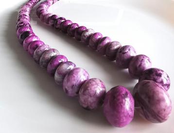 Collier en Sugilite naturelle 