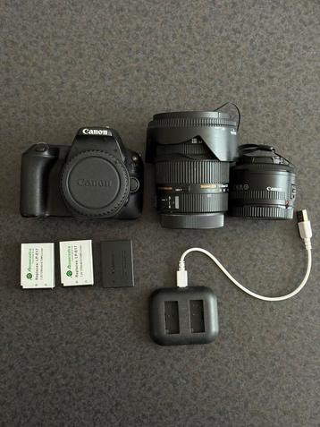 Canon 200d + sigma 17-50 + canon 50mm beschikbaar voor biedingen