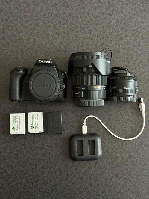 Canon 200d + sigma 17-50 + canon 50mm, Audio, Tv en Foto, Fotocamera's Digitaal, Zo goed als nieuw, Canon, Ophalen