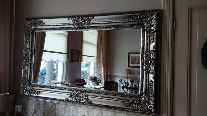Zeer Exclusieve Zware "Facet Geslep." "Barok-Spiegel"151x91, Huis en Inrichting, Woonaccessoires | Spiegels, Zo goed als nieuw
