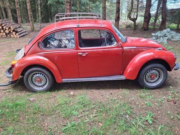 vw cox, Autos, Oldtimers & Ancêtres, Rouge, Volkswagen, 2 portes, 5 places