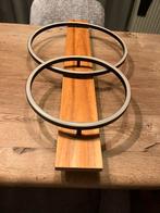 Plafondledlamp Eglo Boyal hout met zwart metaal, Huis en Inrichting, Ophalen, Zo goed als nieuw, Hout