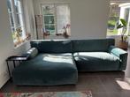 Clay sofa Royal Turquoise,  Longchair large arm left - 1,5 s, Lounge, 150 cm of meer, 250 tot 300 cm, Stof