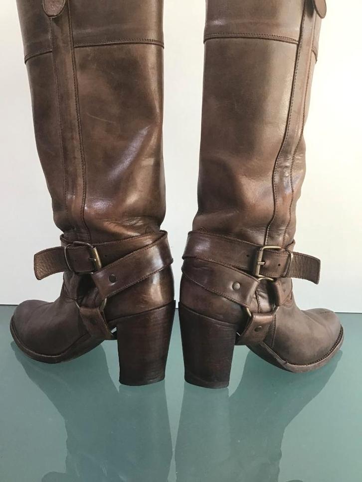 Gratis Verzenden | Sendra Bohemian bruine laarzen 39, Kleding | Dames, Schoenen, Zo goed als nieuw, Hoge laarzen, Bruin, Verzenden