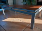 Salontafel hout/metaal (1m30 x 0.65m), Ophalen, Gebruikt, Metaal
