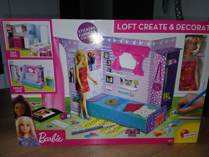 Barbie-loft en nieuwe inrichting, Kinderen en Baby's, Speelgoed | Poppenhuizen, Nieuw, Poppenhuispop, Ophalen of Verzenden