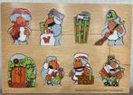 THE WOMBLES houten puzzel uit 1973, Ophalen of Verzenden, Minder dan 10 stukjes, Gebruikt