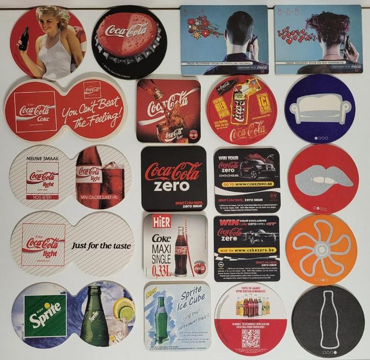 viltjes coca cola zero sprite coke bierkaartjes coca-cola, Verzamelen, Merken en Reclamevoorwerpen, Zo goed als nieuw, Gebruiksvoorwerp