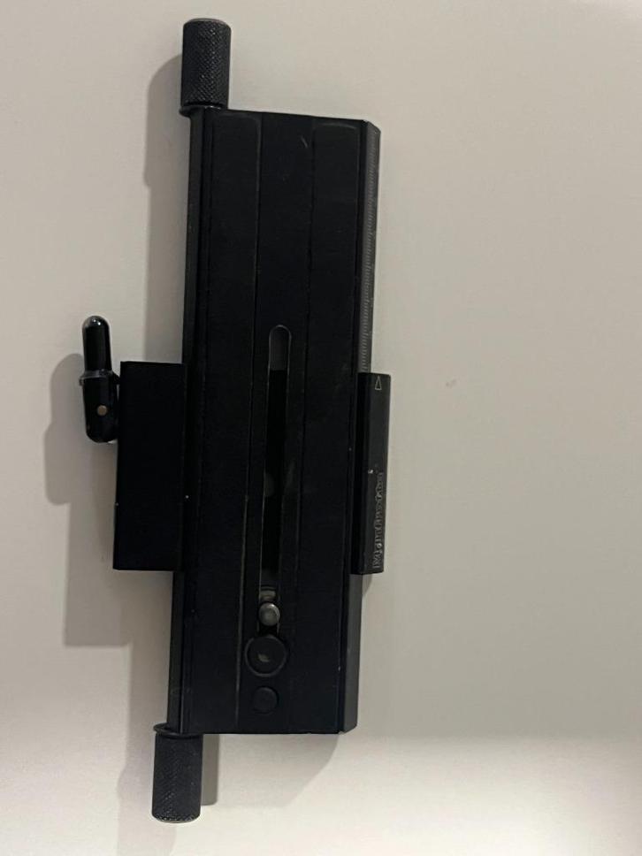 Manfrotto 454 micro sliding plate, Audio, Tv en Foto, Fotografie | Statieven en Balhoofden, Gebruikt, Overige typen, Ophalen