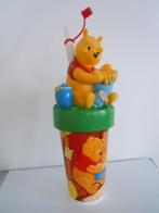 Winnie de Poeh beker met rietje - Disney in harde plastiek, Verzamelen, Ophalen of Verzenden, Winnie de Poeh of vrienden, Zo goed als nieuw