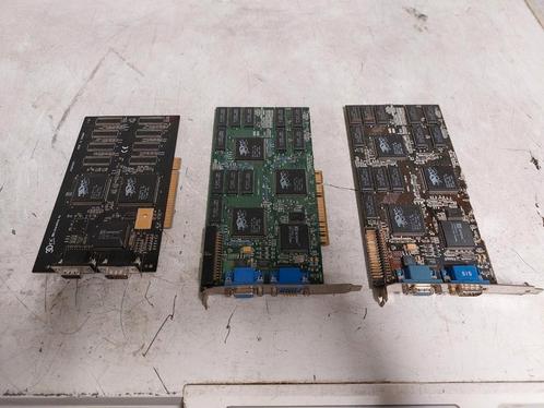 3 voodoo 3dfx kaarten voor onderdelen, Computers en Software, Vintage Computers, Ophalen of Verzenden