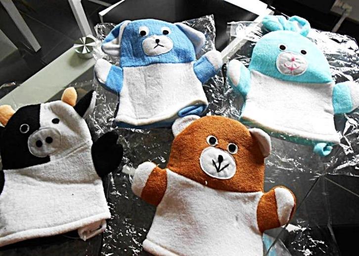 De badhandschoen voor kinderen of..., Kinderen en Baby's, Badjes en Verzorging, Nieuw, Ophalen of Verzenden