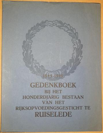 Gedenkboek bij het honderdjarig bestaan van het Rijksopvoedi