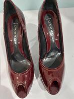 680C* Casadei - escarpins bordeaux cuir verni (38,5), Neuf, Autres couleurs, Escarpins, Casadei