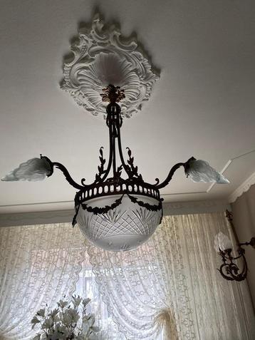 2 antieke plafond lampen., Enlèvement