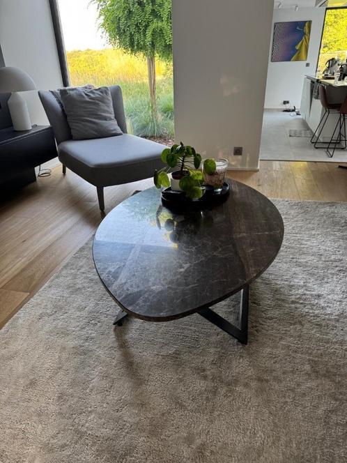 Table basse en marbre, Huis en Inrichting, Tafels | Salontafels, Zo goed als nieuw, Minder dan 50 cm, 50 tot 100 cm, 100 tot 150 cm