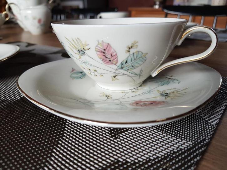 zomers retro 70-delig servies Bavaria type Claudia, Antiek en Kunst, Antiek | Servies compleet, Ophalen