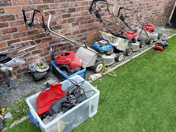Grasmaaier voor opmaak, Tuin en Terras, Grasmaaiers, Gebruikt, Benzine-grasmaaier, Opvangzak, Ophalen
