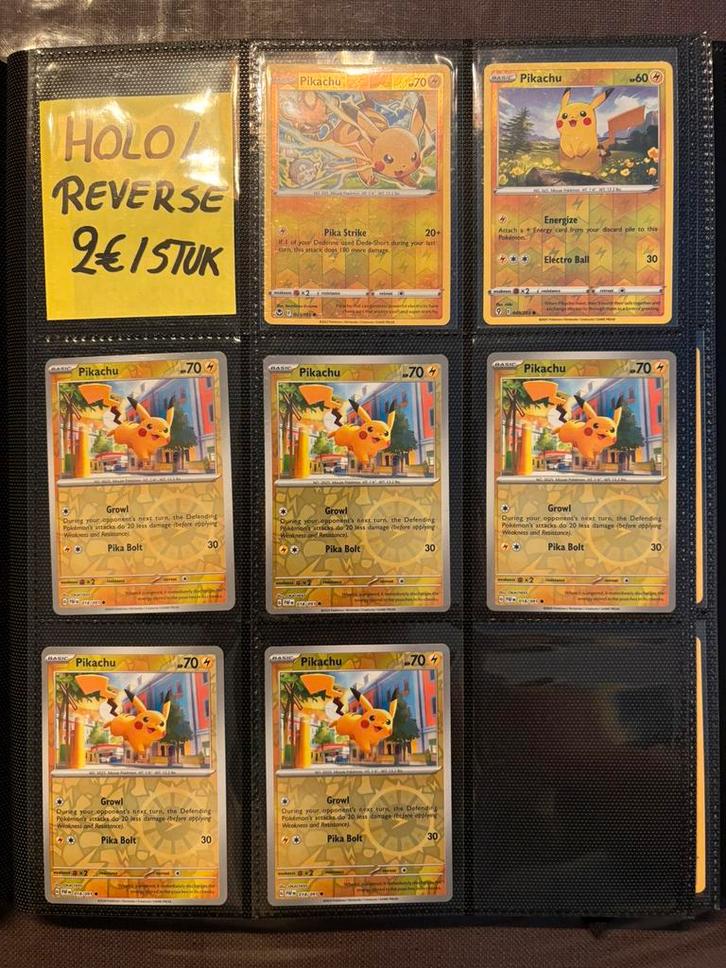 Pokémon Pikachu Kaarten, Hobby en Vrije tijd, Verzamelkaartspellen | Pokémon, Zo goed als nieuw, Ophalen of Verzenden