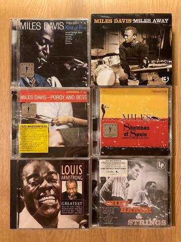 CD albums de jazz de Miles Davis, Billie Holiday, etc.