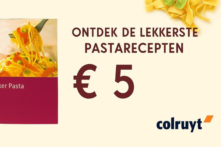 Lekker Pasta – Colruyt kookboek met 63 recepten., Livres, Livres de cuisine, Enlèvement ou Envoi