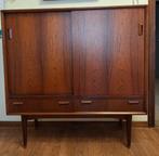 Vintage Bar | Schuifdeuren | Palissander | H 122 cm, Ophalen, Gebruikt