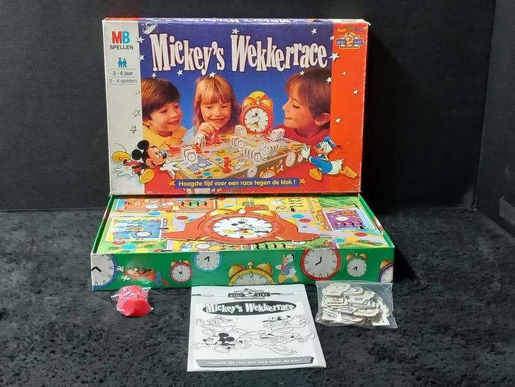 STOPZETTING VERZAMELING Mickey's wekkerrace, Hobby en Vrije tijd, Gezelschapsspellen | Bordspellen, Gebruikt, Ophalen of Verzenden