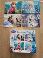 Puzzel frozen 4 puzzels in 1 doos, Ophalen of Verzenden, Zo goed als nieuw