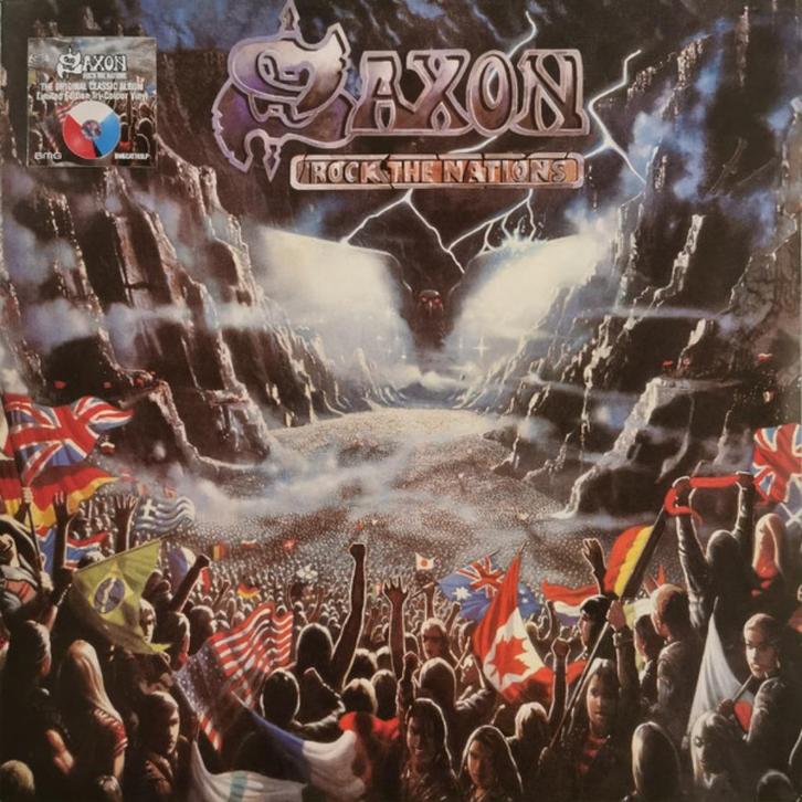 SAXON - Rock The Nations ( Tri-coloured Vinyl) NIEUW *******, Cd's en Dvd's, Vinyl | Hardrock en Metal, Nieuw in verpakking, Verzenden