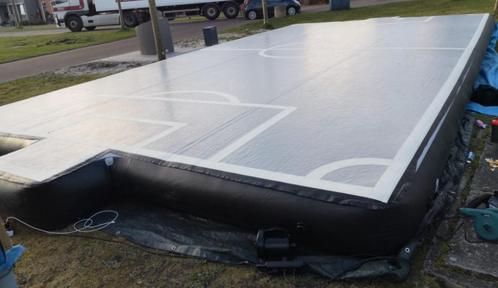 Voetbal Airtrack 10x5,6x0,4, Sport en Fitness, Turnen, Gebruikt, Materiaal, Grijs, Ophalen