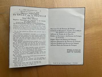 Zuster  Marie Chantal Wimmertingen 1880+ Brugge 1954 beschikbaar voor biedingen