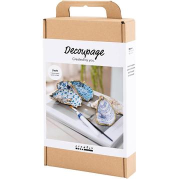 Hobbyset Decoupage Oesterschelpen blauw 5 stuks beschikbaar voor biedingen