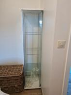 Glazen vitrine kast met verlichting, Huis en Inrichting, Ophalen, Zo goed als nieuw