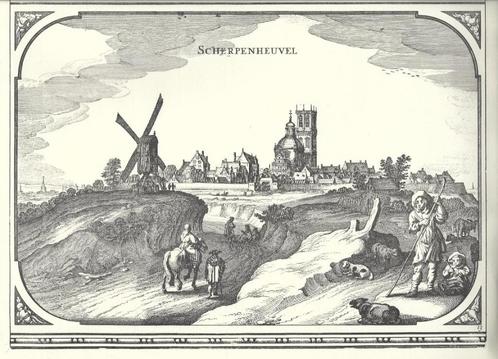 1660 / 1979 - Scherpenheuvel / Nicolaas Visscher, Antiek en Kunst, Kunst | Etsen en Gravures, Ophalen of Verzenden