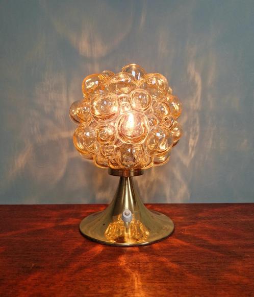 Glazen lamp met bubbels, ontwerp Helena Tynell, 1970, Antiek en Kunst, Antiek | Verlichting, Ophalen of Verzenden