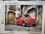 Puzzle Clementoni Fiat 500 de 500 pièces, Enlèvement ou Envoi, Comme neuf, Puzzle
