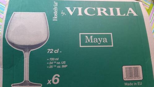6 gin tonic glazen Vicrila 72 cl, Verzamelen, Glas en Drinkglazen, Zo goed als nieuw, Overige typen, Ophalen of Verzenden