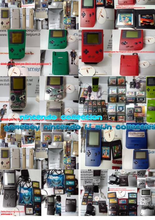 nintendogameboy gameboycolor gameboyPocket GameboyAdvance/sp, Games en Spelcomputers, Spelcomputers | Nintendo Game Boy, Gebruikt
