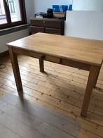 Massief houten tafel H:0,8 L:1,2 B:0,8, Huis en Inrichting, Tafels | Eettafels, Gebruikt, Ophalen