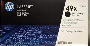 Deux toner HP 49X (Q5949X) toner (d'origine HP) beschikbaar voor biedingen