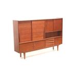 Vintage design dressoir wandmeubel jaren '60 '70 retro, Huis en Inrichting, Verzenden, Teakhout