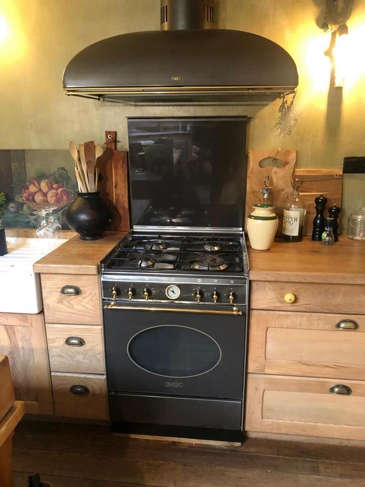 Gasfornuis Smeg, Elektronische apparatuur, Fornuizen, Gebruikt, Tussenbouw, Gas, 4 kookzones, Minder dan 85 cm, 45 tot 60 cm, Grill